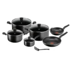 مجموعه ۱۱ پارچه قابلمه تفال Tefal Dark Stone