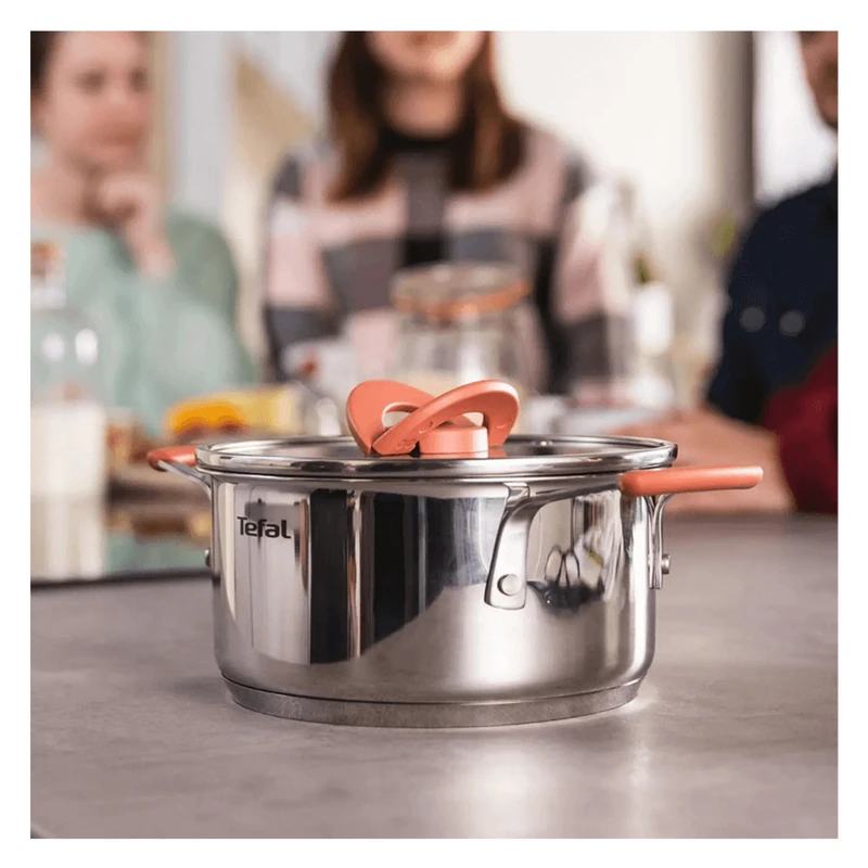 مجموعه 6 پارچه قابلمه استیل تفال مدل Tefal Opti’Space