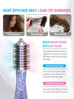 سشوار برس گرد شیگلم SHEGLAM مدل Cool Shield Blowout Brush Pro با فناوری باد گرم و سرد - تصویر 2